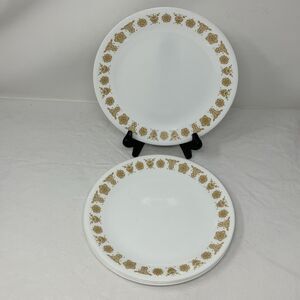 4 Corning CORELLE BUTTERFLY GOLD 8.5" Luncheon Lunch Salad Plates 8 1/2"